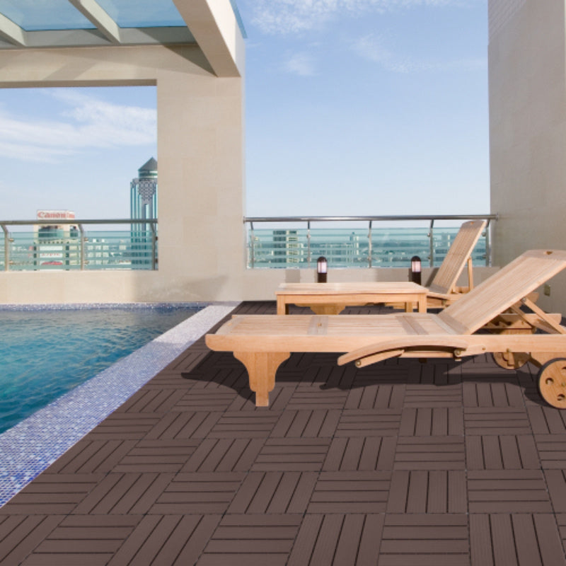 Plastic Interlocking Deck Tiles