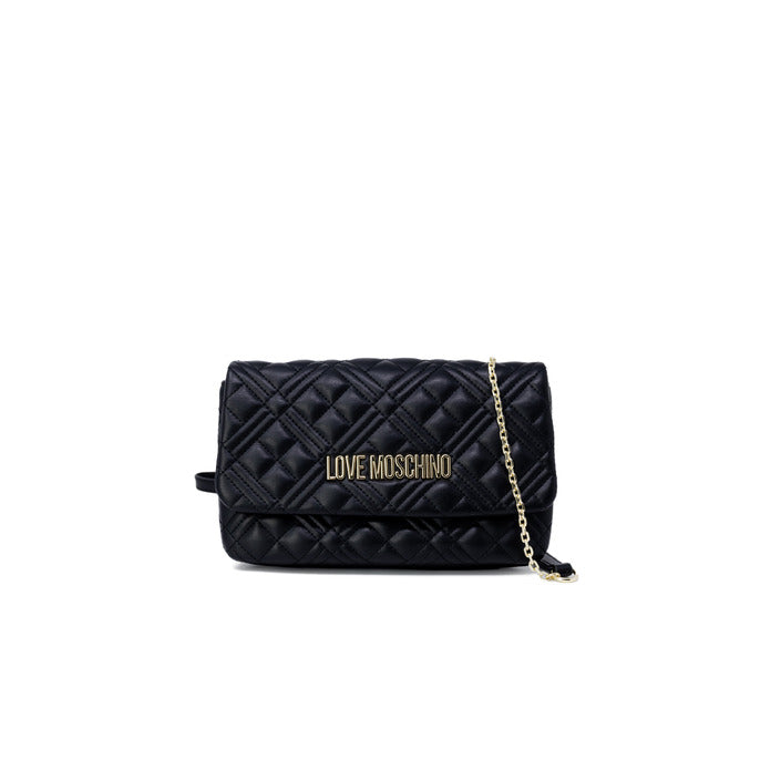 Love Moschino Women's Black Crossbody Bag – Sleek and Stylish for Fall/Winter