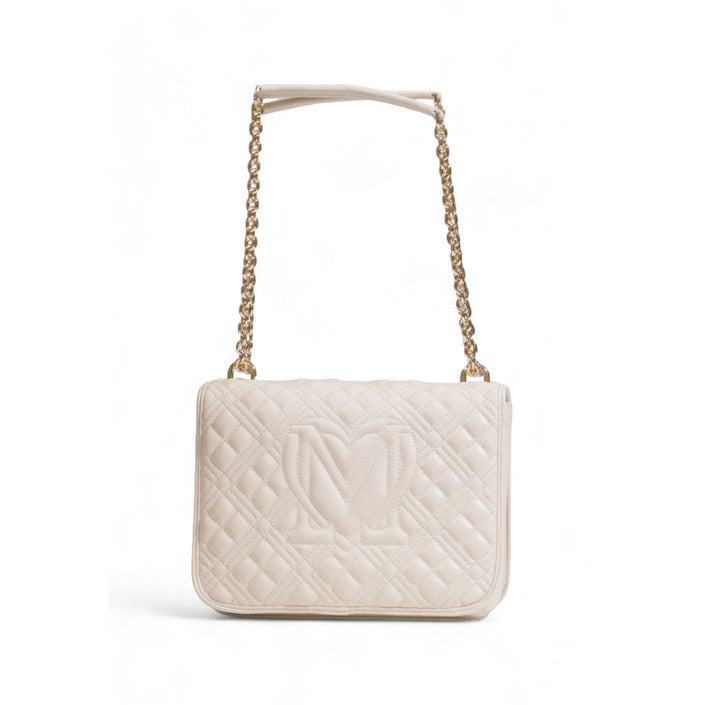 Love Moschino Women's Beige Shoulder Bag – Timeless Elegance for Fall/Winter