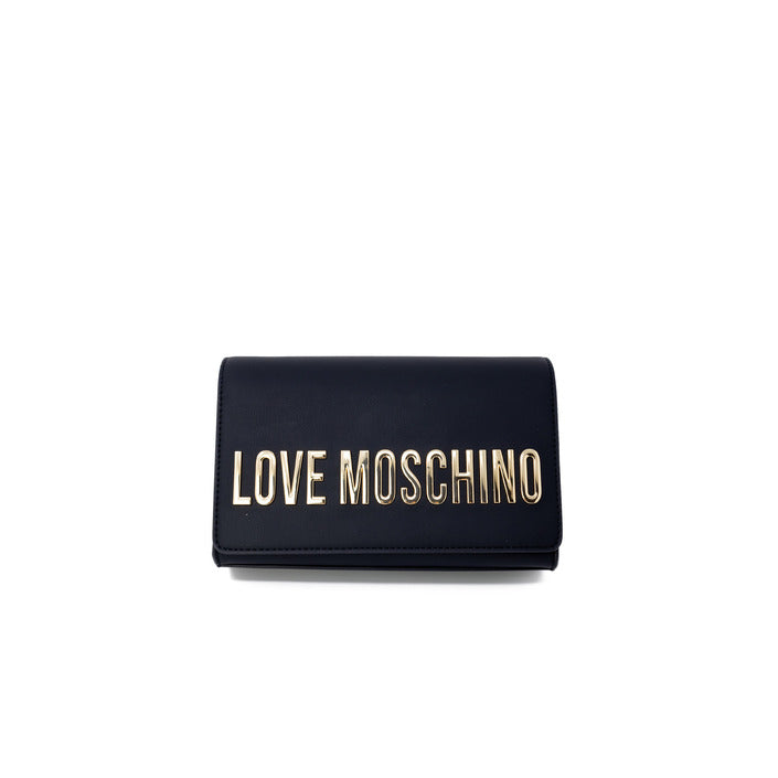 Love Moschino Women's Black Printed Faux Leather Bag – Effortlessly Chic