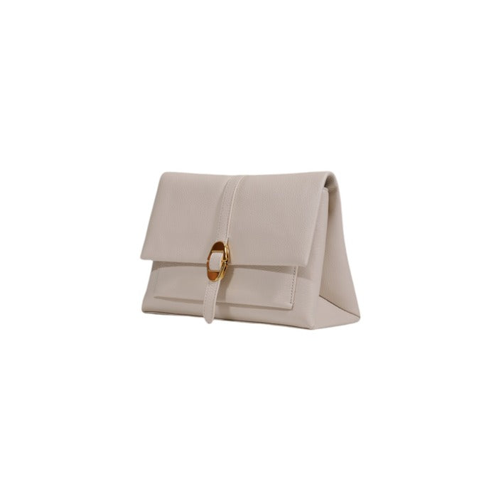 Coccinelle Women's White Leather Handbag – Timeless Elegance for Every Occasion