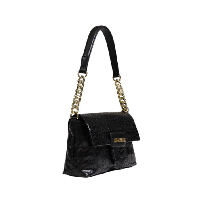 Love Moschino Women's Black Printed Handbag – Bold & Stylish for Fall/Winter