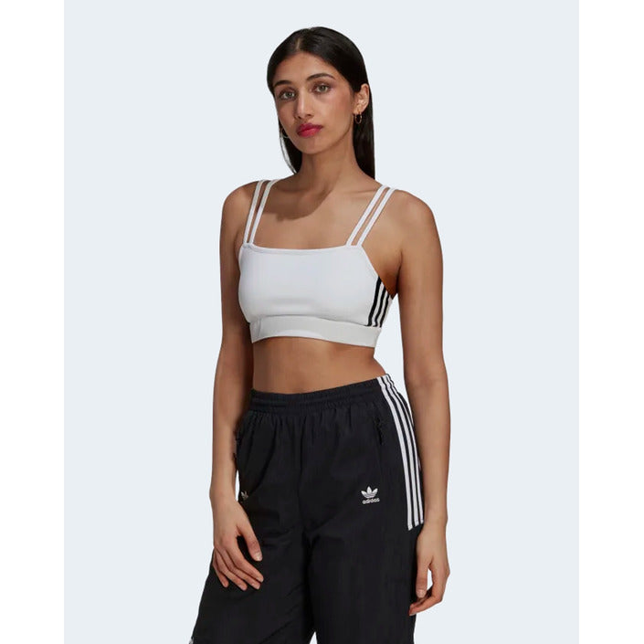 Adidas Women's White Cotton Top – Minimalist Style for Spring/Summer