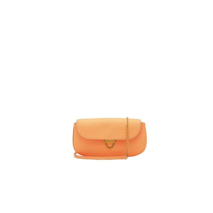 Coccinelle Women’s Orange Leather Shoulder Bag – Vibrant Elegance for Spring/Summer