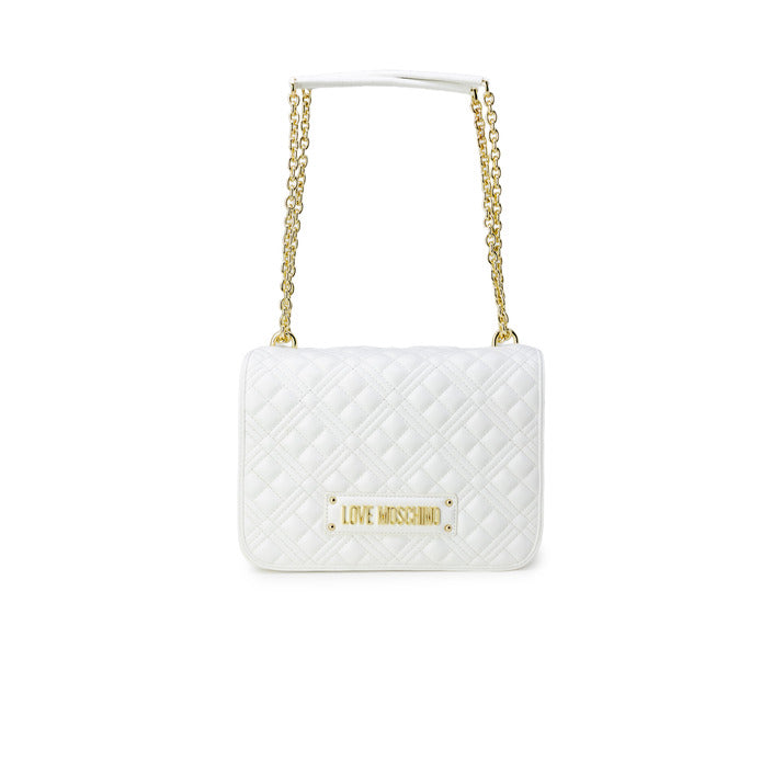 Love Moschino Women's White Shoulder Bag – Chic and Contemporary for Fall/Winter