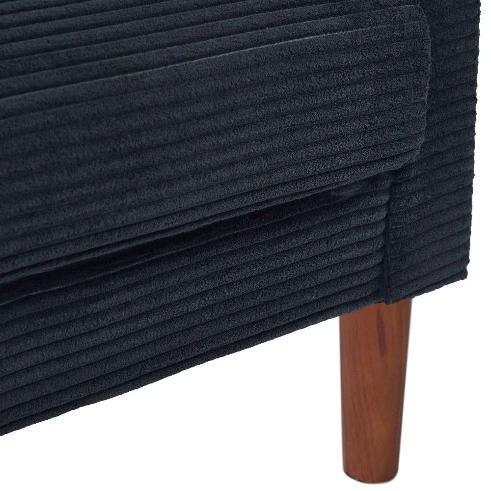 Italian BK Black Sofa