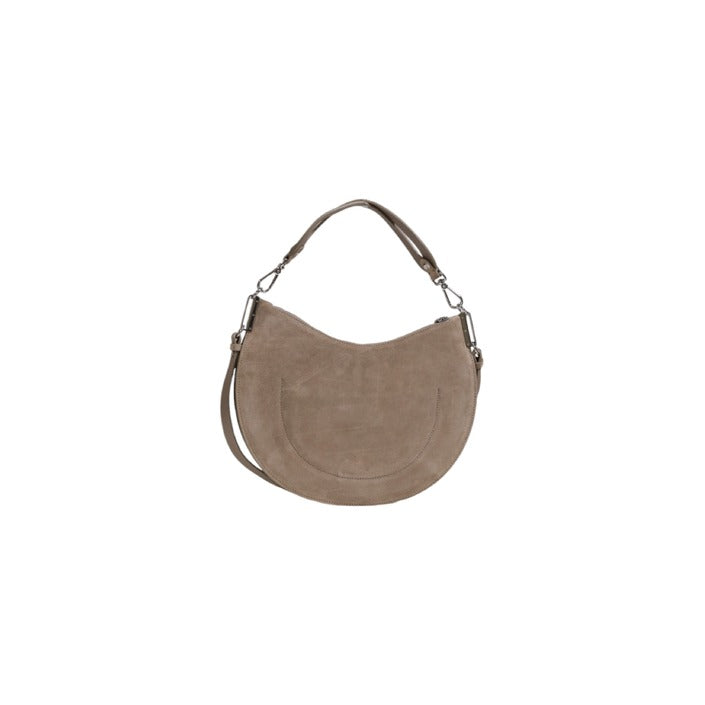 Coccinelle Women's Beige Leather Handbag with Shoulder Strap – Versatile Elegance for Fall/Winter