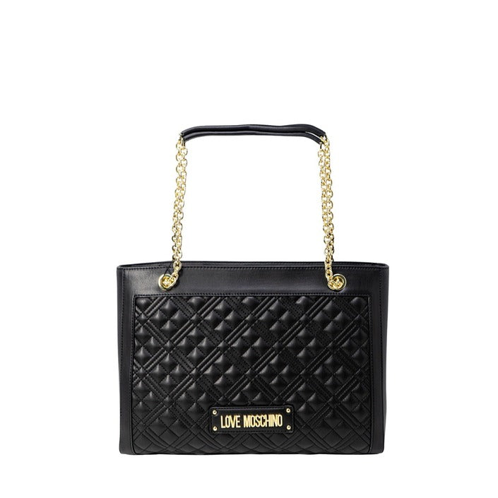 Love Moschino Women's Black Shoulder Bag – Timeless Elegance for Fall/Winter