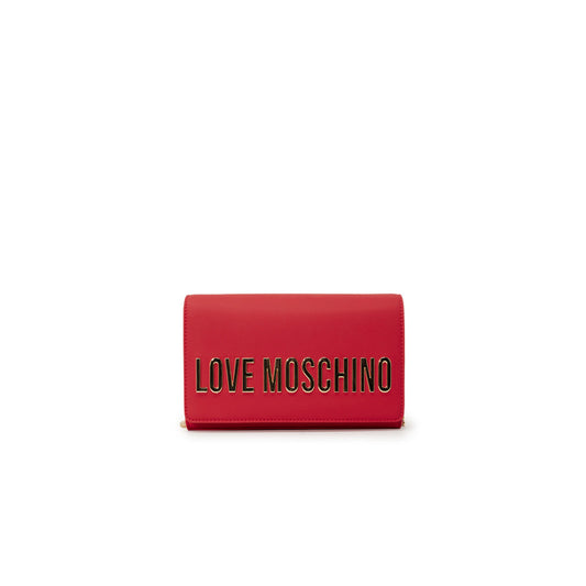 Love Moschino Women's Red Faux Leather Bag – Bold &amp; Stylish