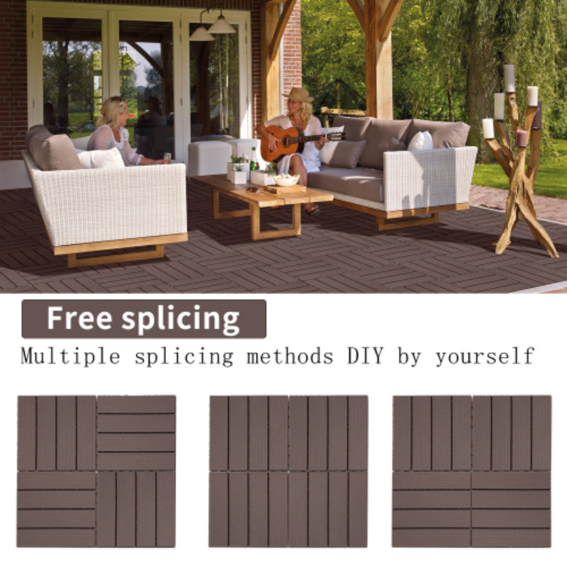 Plastic Interlocking Deck Tiles