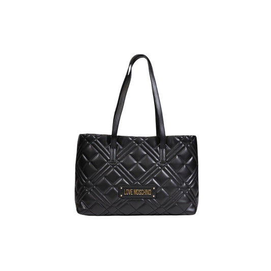 Love Moschino Women's Black Handbag – Sleek and Stylish for Fall/Winter