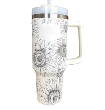 Sunflower 40 Oz Insulated Tumbler