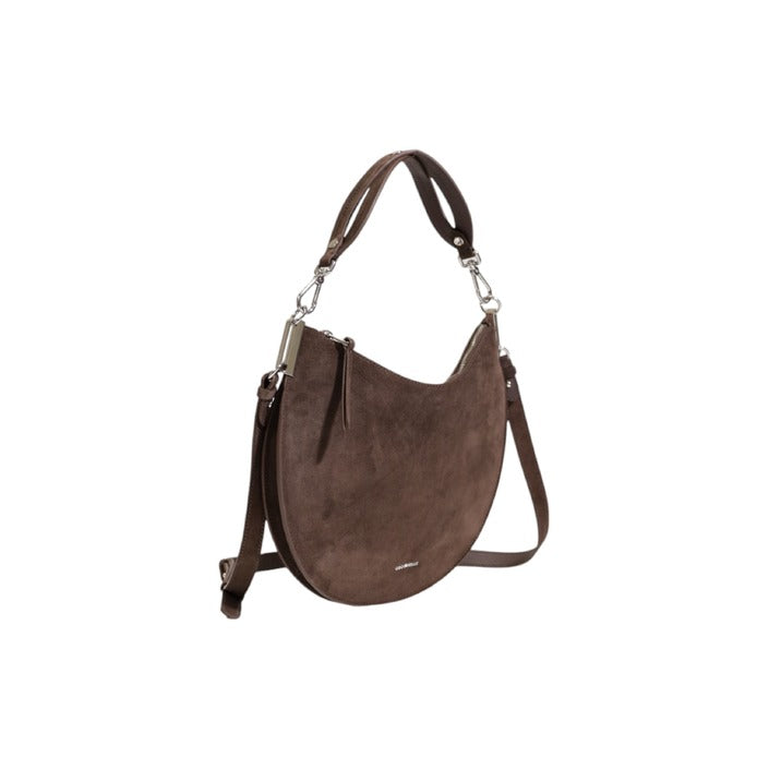 Coccinelle Women's Brown Leather Handbag with Shoulder Strap – Timeless Elegance for Fall/Winter