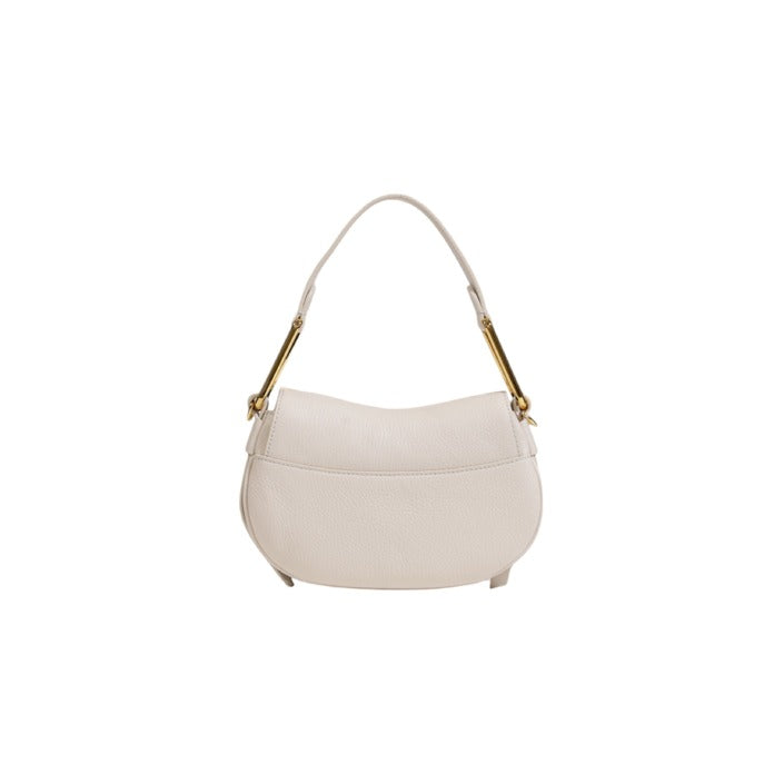 Coccinelle Women's White Leather Handbag – Elegant Minimalism for Fall/Winter