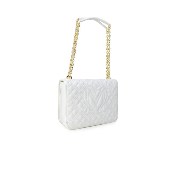 Love Moschino Women's White Shoulder Bag – Chic and Contemporary for Fall/Winter