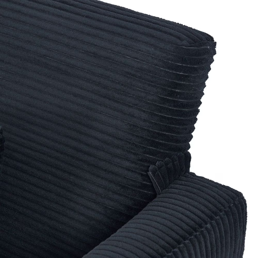 Italian BK Black Sofa