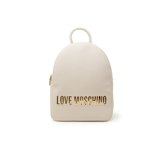 Love Moschino Women's Beige Rucksack – Trendy and Functional for Fall/Winter