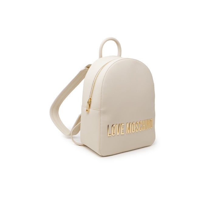 Love Moschino Women's Beige Rucksack – Trendy and Functional for Fall/Winter