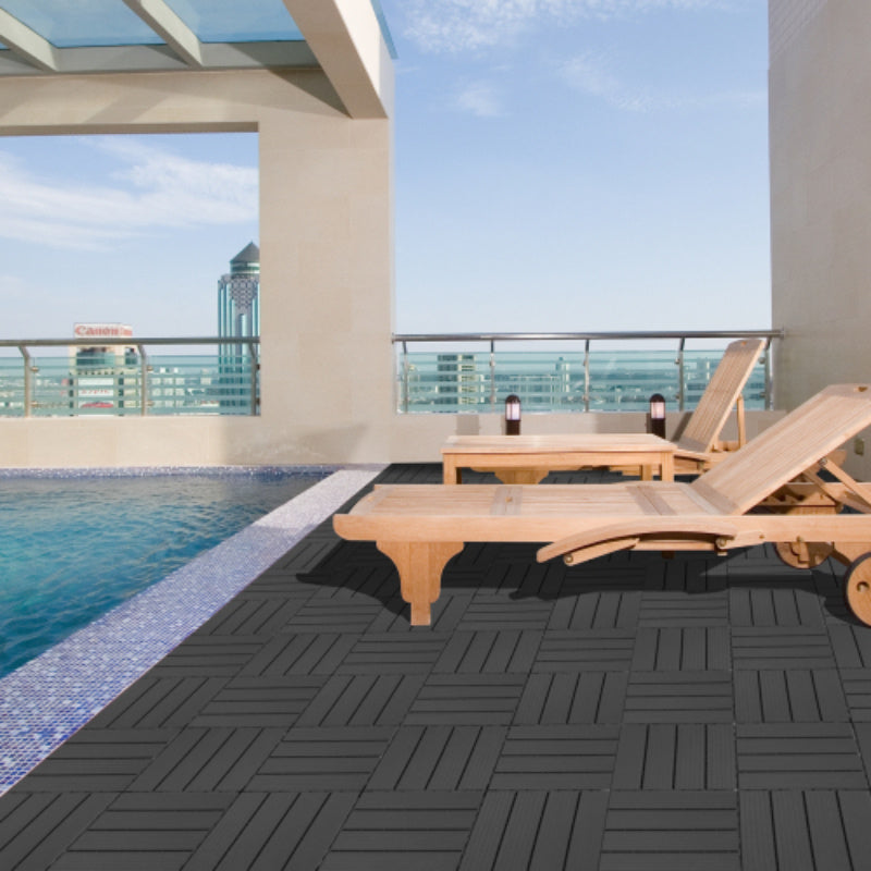 Plastic Interlocking Deck Tiles