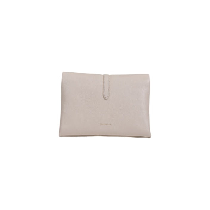 Coccinelle Women's White Leather Handbag – Timeless Elegance for Every Occasion